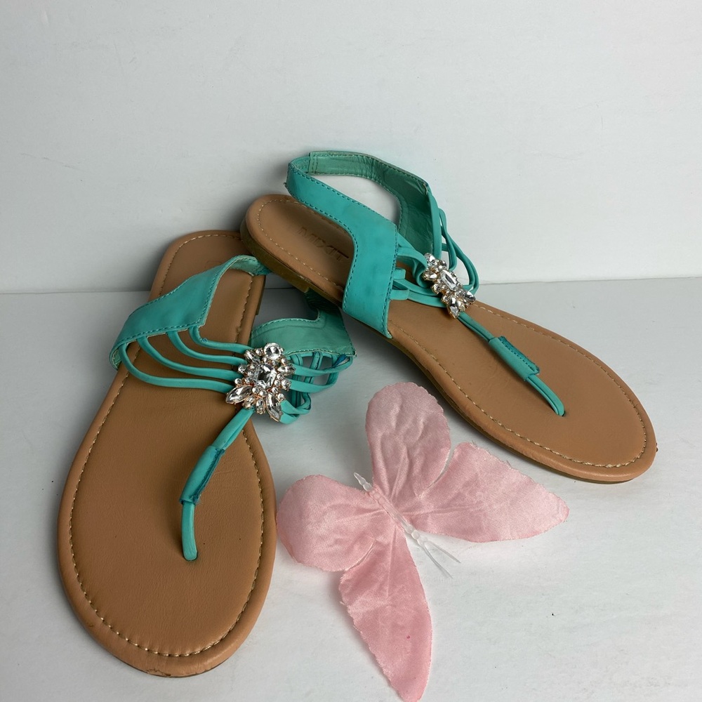 MIXIT Women’s Green Mint Color Sandals Size 8